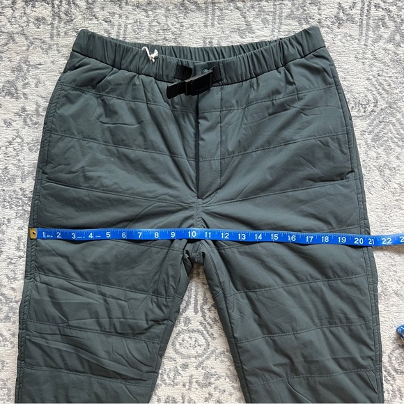 snow peak flexible insulated pants, forest green / gray, size S - Picture 5 of 8